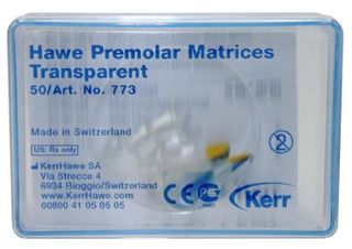 TRANSPARENT PREMOLAR MATRIX BANDS /50