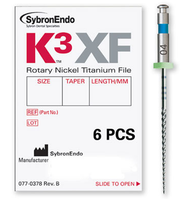 K3 XF NITI FILE 35/0.04 25MM PKT 6