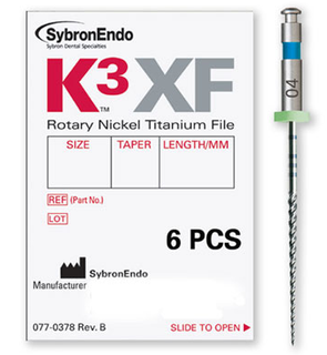 K3 XF NITI FILE 35/0.04 25MM PKT 6