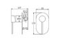 Roul Shower Mixer Chrome