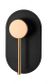 Roul Shower Mixer Matte Black & Rose Gold