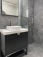 Marlo 750mm Matte Black Wall Hung Vanity with Ceramic Top