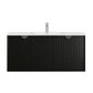 Marlo 1200mm Matte Black Wall Hung Vanity with Ceramic Top