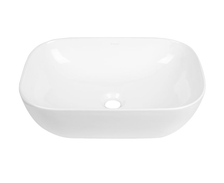 Artis O'96 455x325x135 Gloss White Oval Basin Ultra Slim