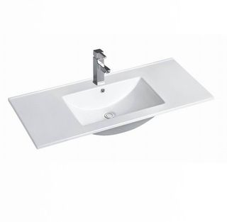 Slim Line Ceramic Top 900x460x170 with Taphole & Overflow