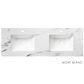 Boston 1500mm Satin White Wall Hung Vanity with Mont Blanc 60mm Top 12TH