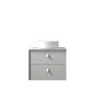 Boston 600mm Light Grey Wall Hung Vanity with Mont Blanc Top NTH