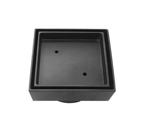 Smart 115 Matte Black Square Tiles Waste