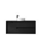 Byron 1200mm Black Oak Wall Hung Vanity with Empire Black Top 10TH