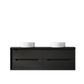 Byron 1500mm Black Oak Wall Hung Vanity with Empire Black Top NTH