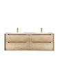 Byron 1500mm Natural Oak Wall Hung Vanity with Mont Blanc 60mm Top 12TH