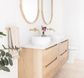 Byron 1500mm Natural Oak Wall Hung Vanity with Mont Blanc 60mm Top 12TH