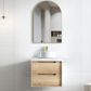 Byron 600mm Natural Oak Wall Hung Vanity with Mont Blanc 60mm Top 12TH