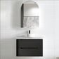 Byron 750mm Black Oak Wall Hung Vanity with Mont Blanc 60mm Top 12TH