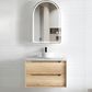 Byron 750mm Natural Oak Wall Hung Vanity with Mont Blanc 60mm Top 12TH