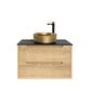 Byron 750mm Natural Oak Wall Hung Vanity with Mont Blanc 60mm Top 12TH