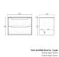 Byron 750mm Natural Oak Wall Hung Vanity with Empire Black Top 12TH