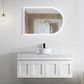 Hampton Mark II 1200mm Satin White Wall Hung Vanity with Mont Blanc Top 12TH