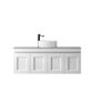 Hampton Mark II 1200mm Satin White Wall Hung Vanity with Amani Grey Top 10TH