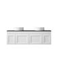 Hampton Mark II 1500mm Satin White Wall Hung Vanity with Empire Black Top NTH