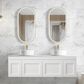Hampton Mark II 1500mm Satin White Wall Hung Vanity with Mont Blanc Top 12TH