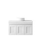 Hampton Mark II 900mm Satin White Wall Hung Vanity with Mont Blanc 60mm Top NTH