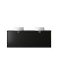 Marlo 1500mm Matte Black Wall Hung Vanity with Empire Black Top NTH