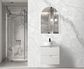 Noosa 600mm Satin White Wall Hung Vanity with Mont Blanc Top 12TH