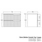 Noosa 750mm Satin White Wall Hung Vanity with Mont Blanc Top 10TH