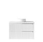 Noosa 900mm Satin White Wall Hung Vanity with Mont Blanc 60mm Top NTH