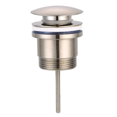 Universal Mushroom 32mm Burshed Nickel Pop Up Waste