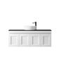 Hampton Mark II 1200mm Satin White Wall Hung Vanity with Empire Black Top 2TH