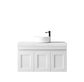 Hampton Mark II 900mm Satin White Wall Hung Vanity with Mont Blanc 60mm Top 2TH