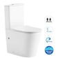 Radiant Toilet Suite Slim Seat Matte White