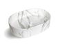 Quay Oval 500x330x120 Gloss Carrara Basin