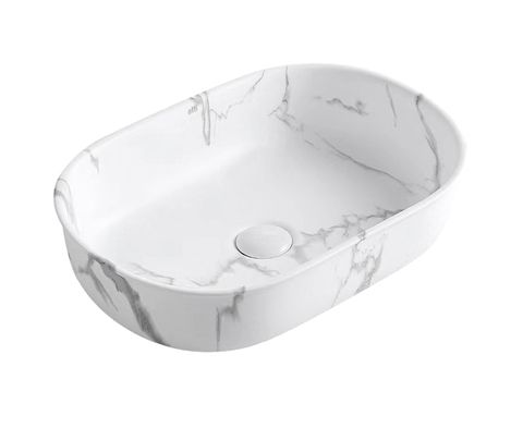 Bronte Oval 500x350x130 Carrara Basin