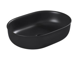 Bronte Oval 500x350x130 Matte Black Basin