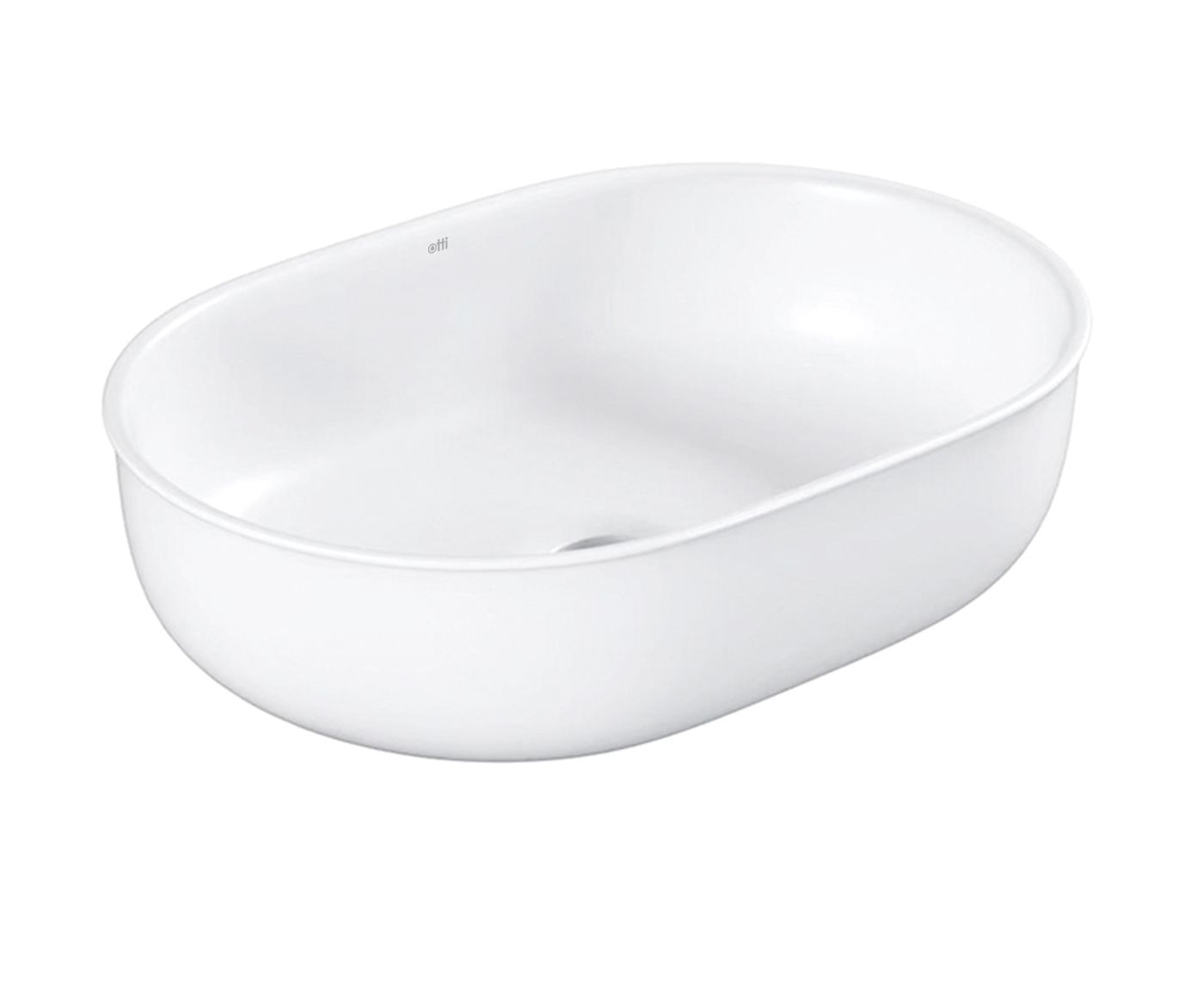 Bronte Oval 500x350x130 Matte White Basin