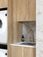 Byron/Bondi Natural Oak Laundry Kit 1305x600x2100