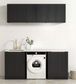 Laundry Kit 1960B Byron/Bondi Black Oak with Natural Carrara Marble Top