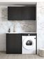 Laundry Kit 1305B Byron/Bondi Black Oak with Natural Carrara Marble Top