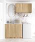 Laundry Kit 1715A Byron/Bondi Natural Oak with Natural Carrara Marble Top