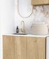 Laundry Kit 1715A Byron/Bondi Natural Oak with Natural Carrara Marble Top