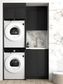 Laundry Kit 1305C Byron/Bondi Black Oak with Natural Carrara Marble Top