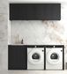 Laundry Kit 1960A Byron/Bondi Black Oak with Natural Carrara Marble Top