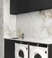 Laundry Kit 1960A Byron/Bondi Black Oak with Natural Carrara Marble Top