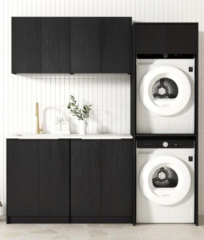 Byron/Bondi Black Oak Laundry Kit 1960x600x2100