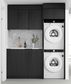 Laundry Kit 1715C Byron/Bondi Black Oak with Natural Carrara Marble Top