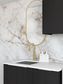 Laundry Kit 1715A Byron/Bondi Black Oak with Natural Carrara Marble Top