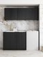 Laundry Kit 1715B Byron/Bondi Black Oak with Natural Carrara Marble Top